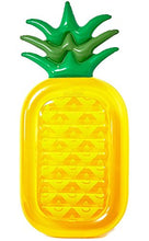 Vercrown Riesiges aufblasbares Ananas Schwimmtier,Pool Ananas Luftmatratze , Aufblasbar schwimmen Floß PVC Aufblasbarer Schwebebett Liegestühle Stuhl Luxus Ozean Lilo für Erwachsene und Kinder (L180*B90*H20cm)