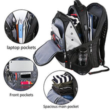 Large Laptop Backpack,Extra Large Travel Laptop Backpacks with USB Charging Port for Men Women,TSA Friendly Water Resistant Big Business College School Computer Bookbag Fit 17-inch Notebook,Black