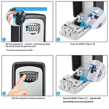 Diyife Key Lock Box, [Wall Mounted] Combination Key Safe Storage Lock Box for for Home Garage School Spare House Keys, Medium