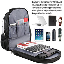 Large Laptop Backpack,Extra Large Travel Laptop Backpacks with USB Charging Port for Men Women,TSA Friendly Water Resistant Big Business College School Computer Bookbag Fit 17-inch Notebook,Black