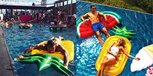Vercrown Riesiges aufblasbares Ananas Schwimmtier,Pool Ananas Luftmatratze , Aufblasbar schwimmen Floß PVC Aufblasbarer Schwebebett Liegestühle Stuhl Luxus Ozean Lilo für Erwachsene und Kinder (L180*B90*H20cm)