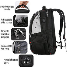 Large Laptop Backpack,Extra Large Travel Laptop Backpacks with USB Charging Port for Men Women,TSA Friendly Water Resistant Big Business College School Computer Bookbag Fit 17-inch Notebook,Black