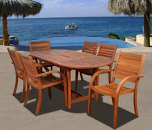 Amazonia Arizona 7-Piece Eucalyptus Oval Dining Set
