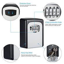 Diyife Key Lock Box, [Wall Mounted] Combination Key Safe Storage Lock Box for for Home Garage School Spare House Keys, Medium